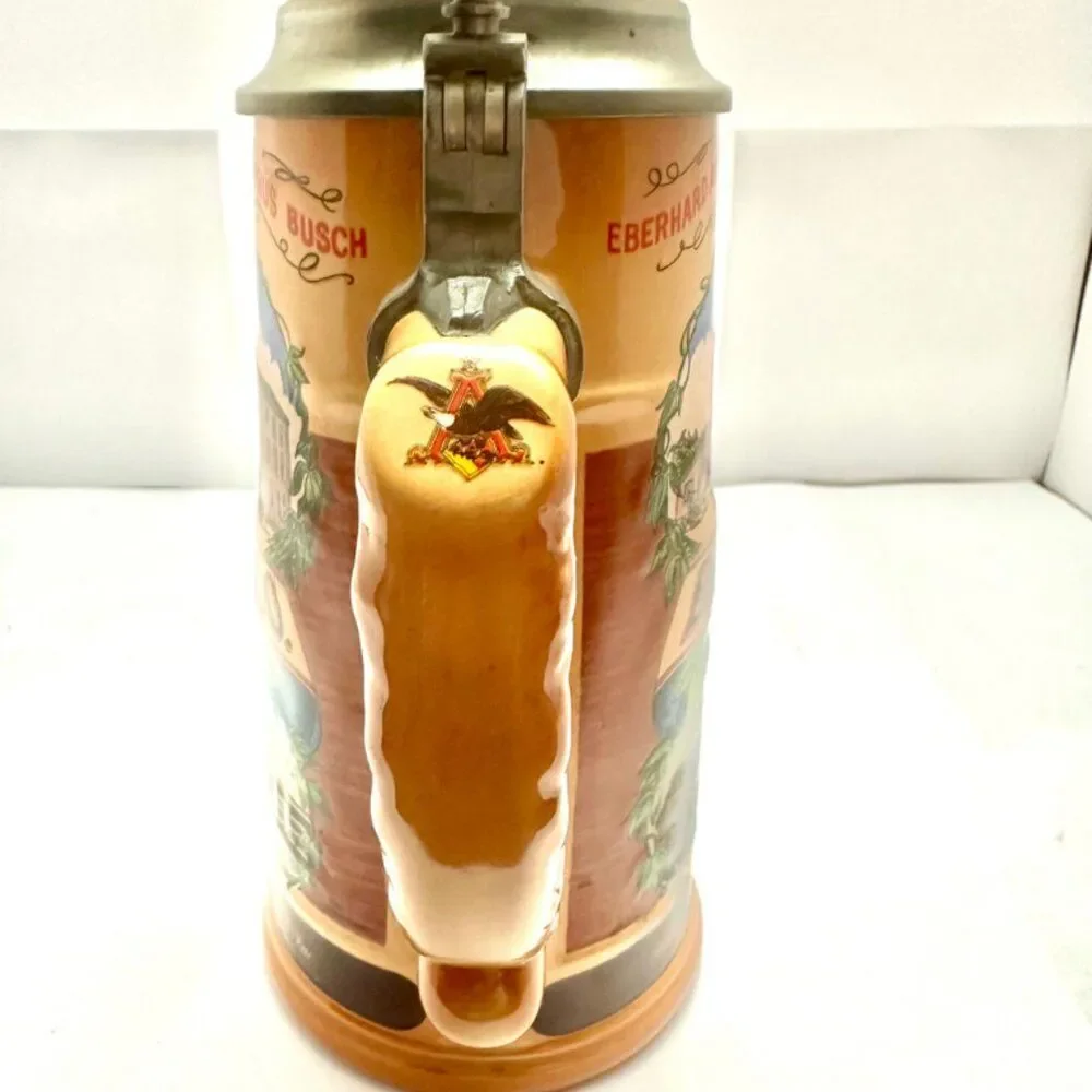 Anheuser Busch Budweiser 1990 Limited Edition 8” Classic Stein Vintage